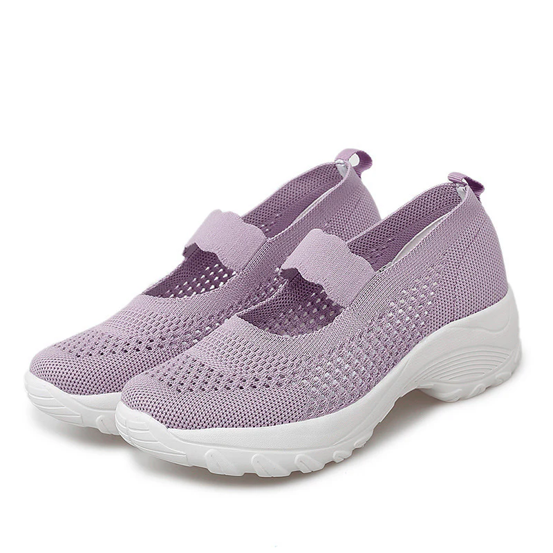 Damen Atmungsaktive Freizeitschuhe mit elastischem Schnürsystem Heidi Mode - Image 5