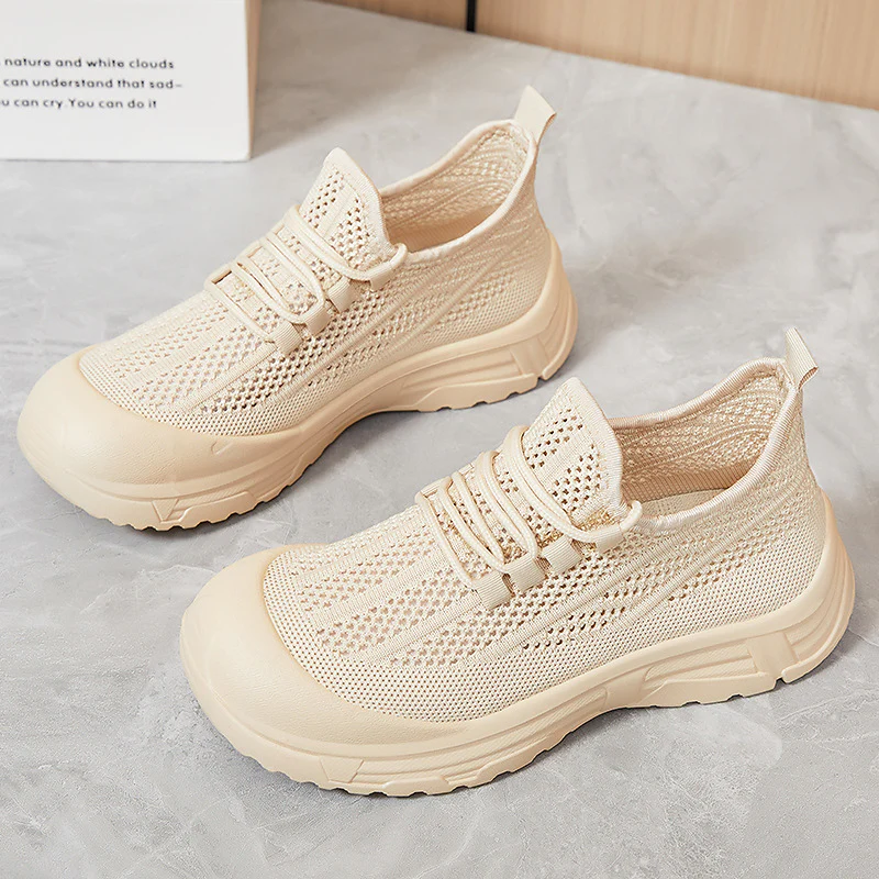 Damen Atmungsaktive Freizeitschuhe mit flexiblem Obermaterial und rutschfester Sohle Heidi Mode - Image 3
