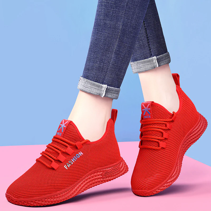 Damen Atmungsaktive Freizeitschuhe mit flexiblem Obermaterial und rutschfester Sohle Heidi Mode - Image 3