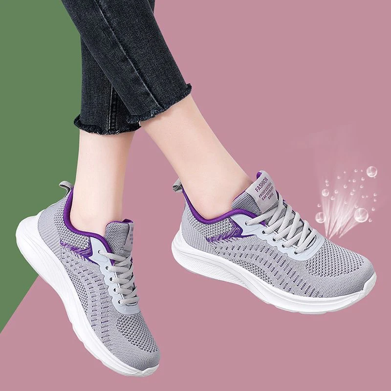 Damen Atmungsaktive Freizeitschuhe mit flexiblem Obermaterial und stoßdämpfender Sohle Heidi Mode - Image 2