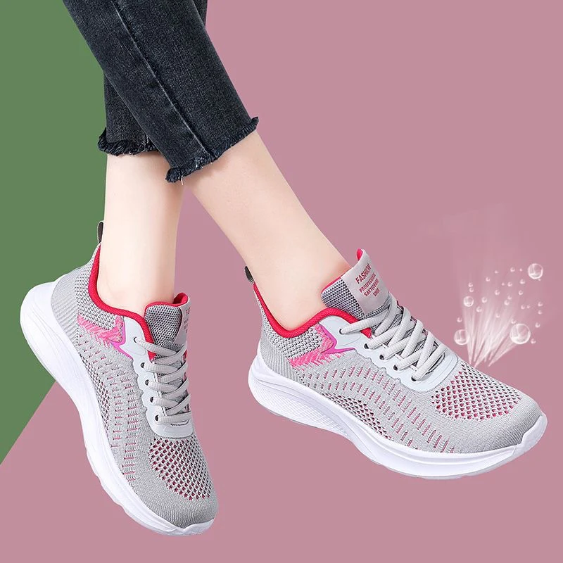 Damen Atmungsaktive Freizeitschuhe mit flexiblem Obermaterial und stoßdämpfender Sohle Heidi Mode - Image 3