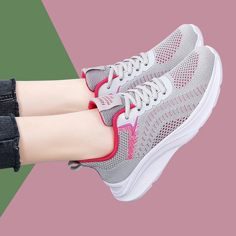 Damen Atmungsaktive Freizeitschuhe mit flexiblem Obermaterial und stoßdämpfender Sohle Heidi Mode - Image 4