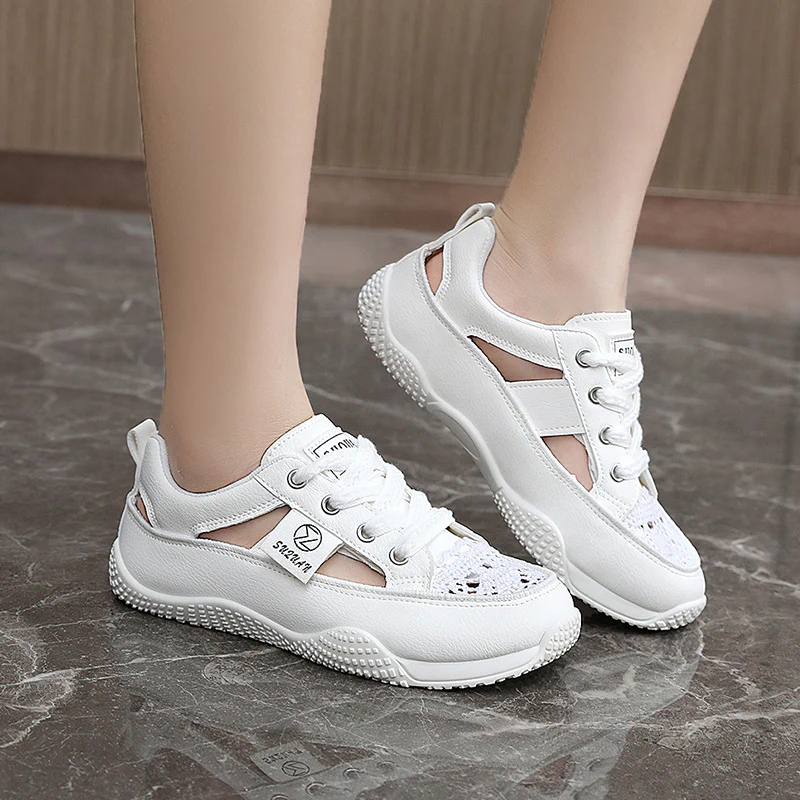 Damen Atmungsaktive Freizeitschuhe mit floralem Netzdesign Heidi Mode - Image 4
