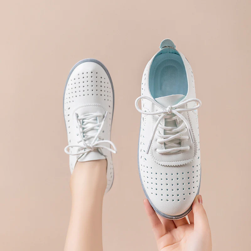 Damen Atmungsaktive Freizeitschuhe mit perforiertem Obermaterial und flexibler Sohle Heidi Mode - Image 3