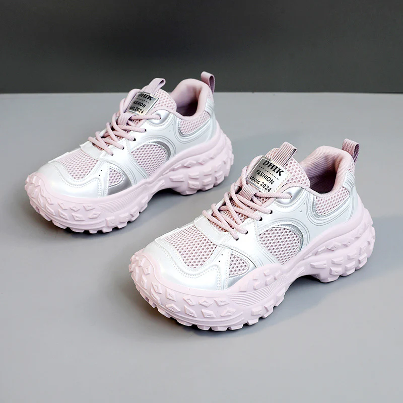 Damen atmungsaktive Freizeitsneaker mit dämpfender Sohle und modernem Laufdesign Heidi Mode - Image 7