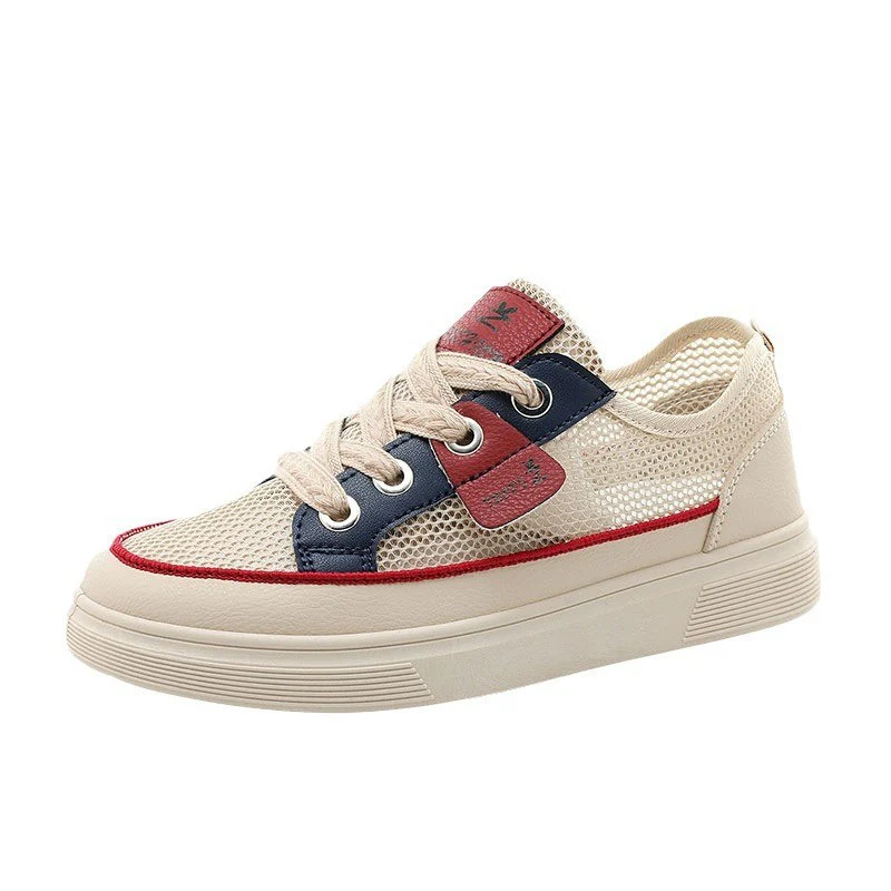 Damen Atmungsaktive Freizeitsneaker mit elastischer Schnürung und rutschfester Sohle Heidi Mode