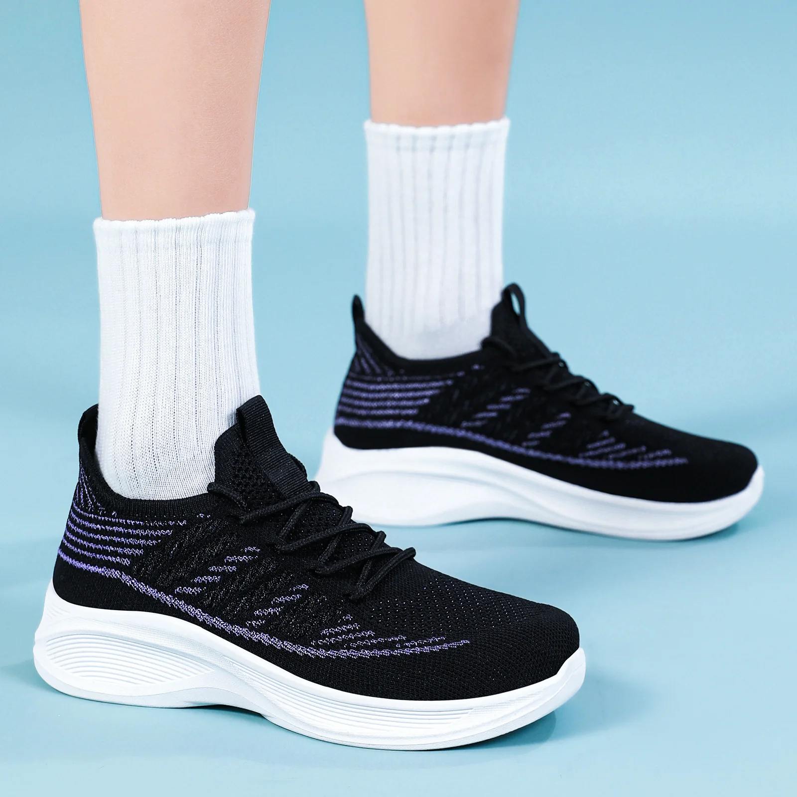 Damen Atmungsaktive Freizeitsneaker mit flexibler Sohle Heidi Mode - Image 4