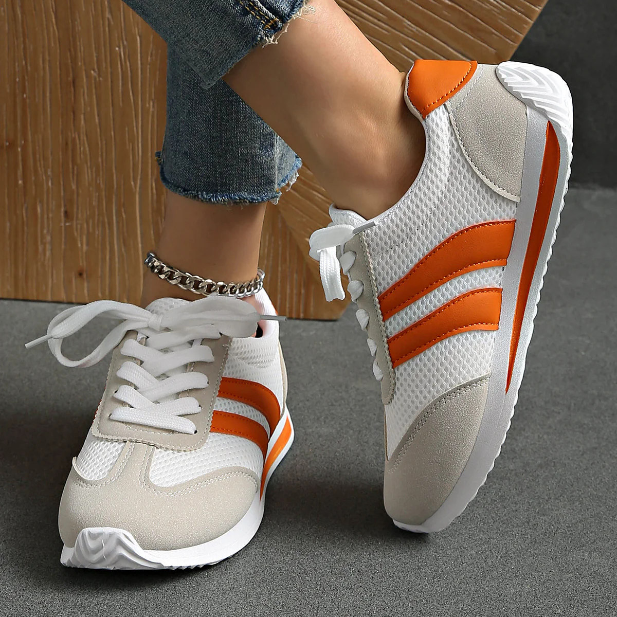Damen Atmungsaktive Freizeitsneaker mit innovativer Sohle Heidi Mode - Image 4