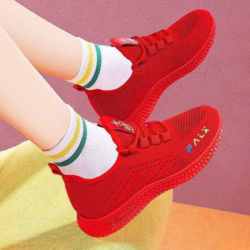 Damen atmungsaktive Freizeitsneaker mit perforiertem Obermaterial Heidi Mode - Image 6