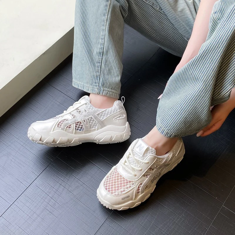 Damen Atmungsaktive Freizeitsneaker mit rutschfester Laufsohle und stabiler Konstruktion Heidi Mode - Image 4