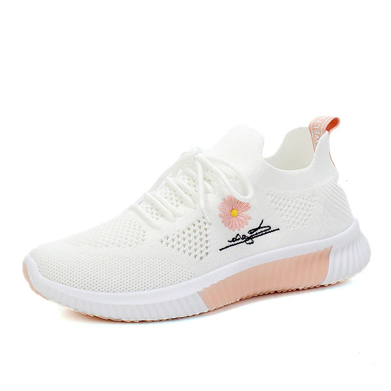 Damen atmungsaktive Freizeitsneaker mit strickartiger Oberflächenstruktur und stabiler Sohle Heidi Mode - Image 5