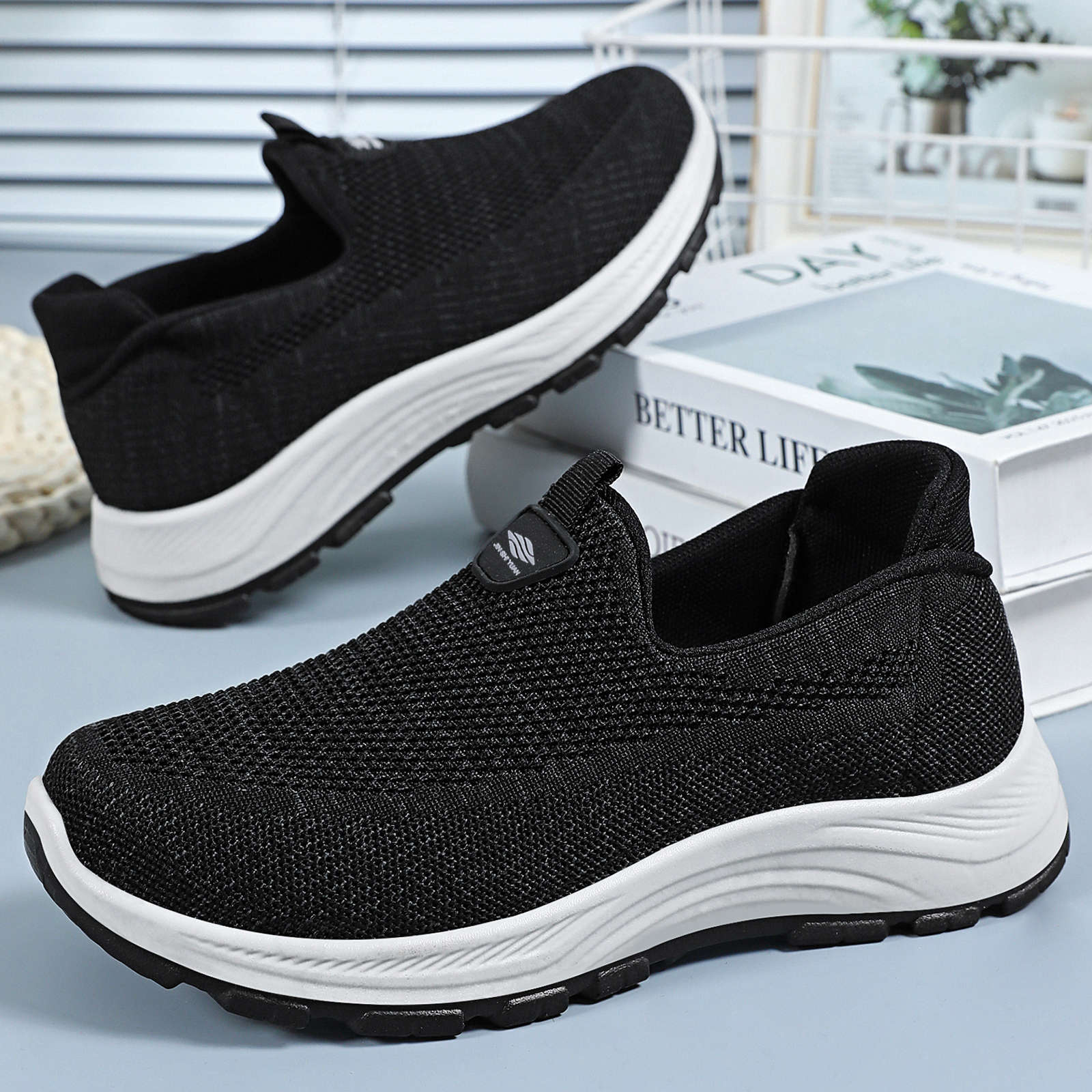 Damen Atmungsaktive Komfort-Sneaker mit elastischem Einsatz und dämpfender Sohle Heidi Mode - Image 2