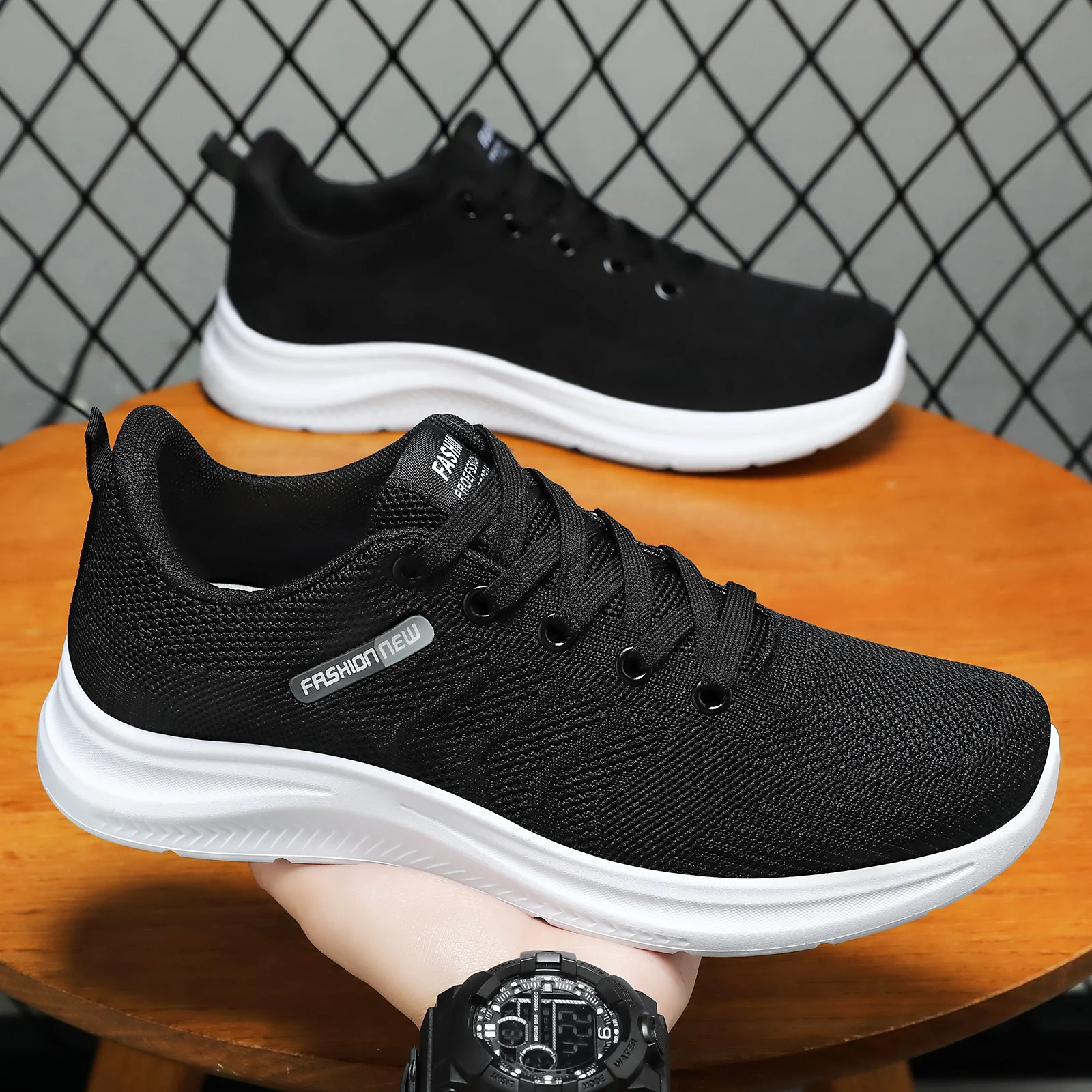 Damen Atmungsaktive Komfort Sneaker mit flexiblem Mesh-Obermaterial Heidi Mode - Image 2