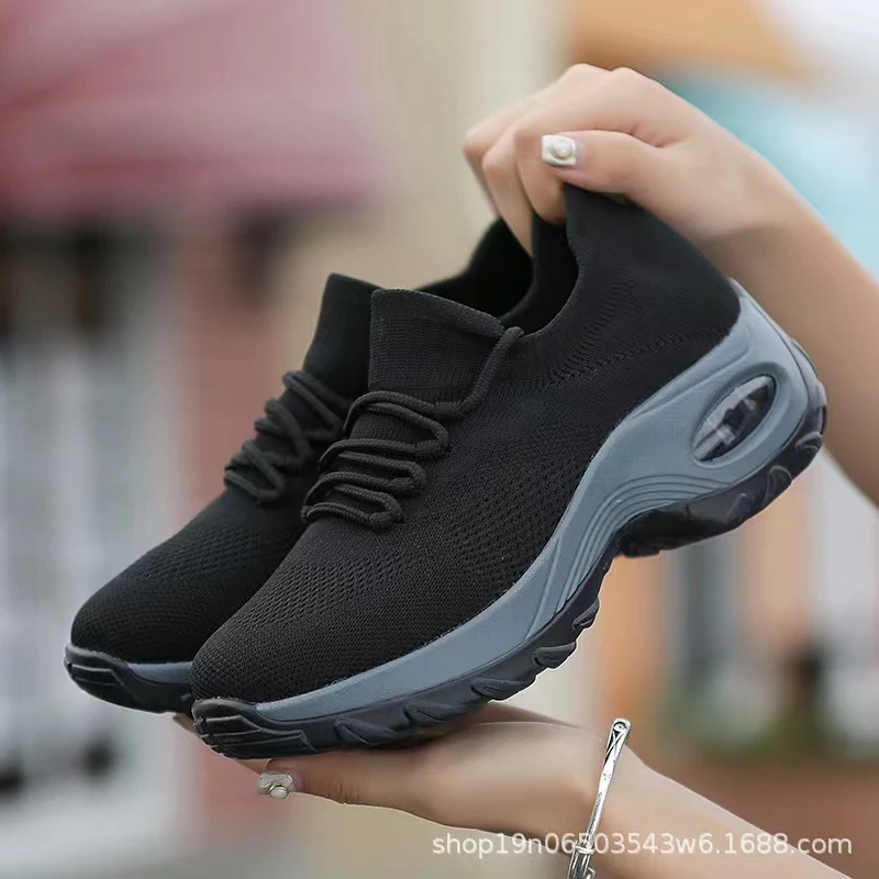 Damen Atmungsaktive Komfort Sneakers mit elastischem Obermaterial Heidi Mode - Image 4