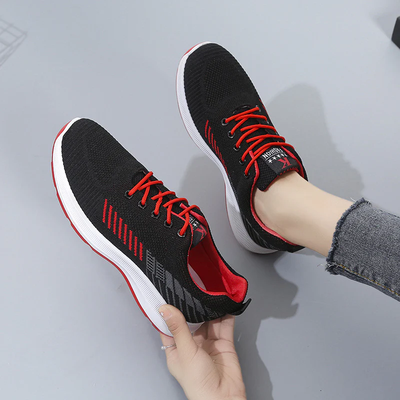 Damen Atmungsaktive Lauf-Sneaker mit elastischer Schnürung und dämpfender Sohle Heidi Mode - Image 6