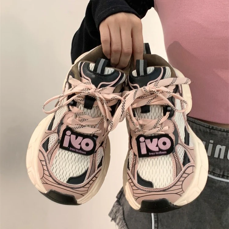 Damen Atmungsaktive Lauf Sneakers mit gepolsterter Sohle und trendigem Design Heidi Mode - Image 6
