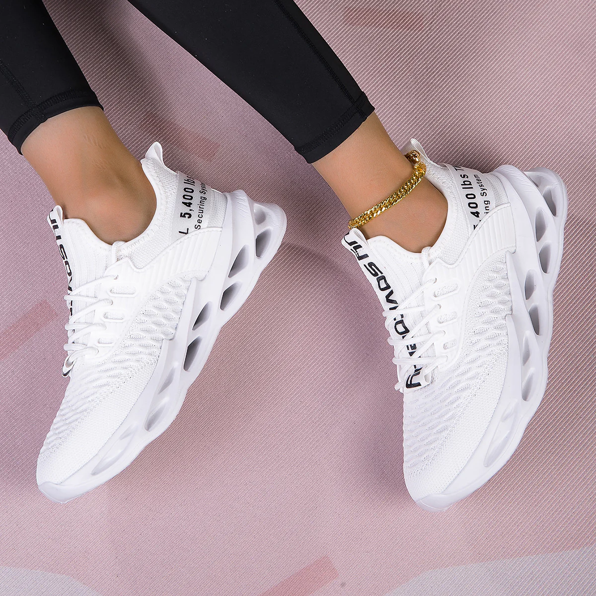 Damen Atmungsaktive Laufschuhe mit elastischem Obermaterial und griffiger Sohle Heidi Mode - Image 3