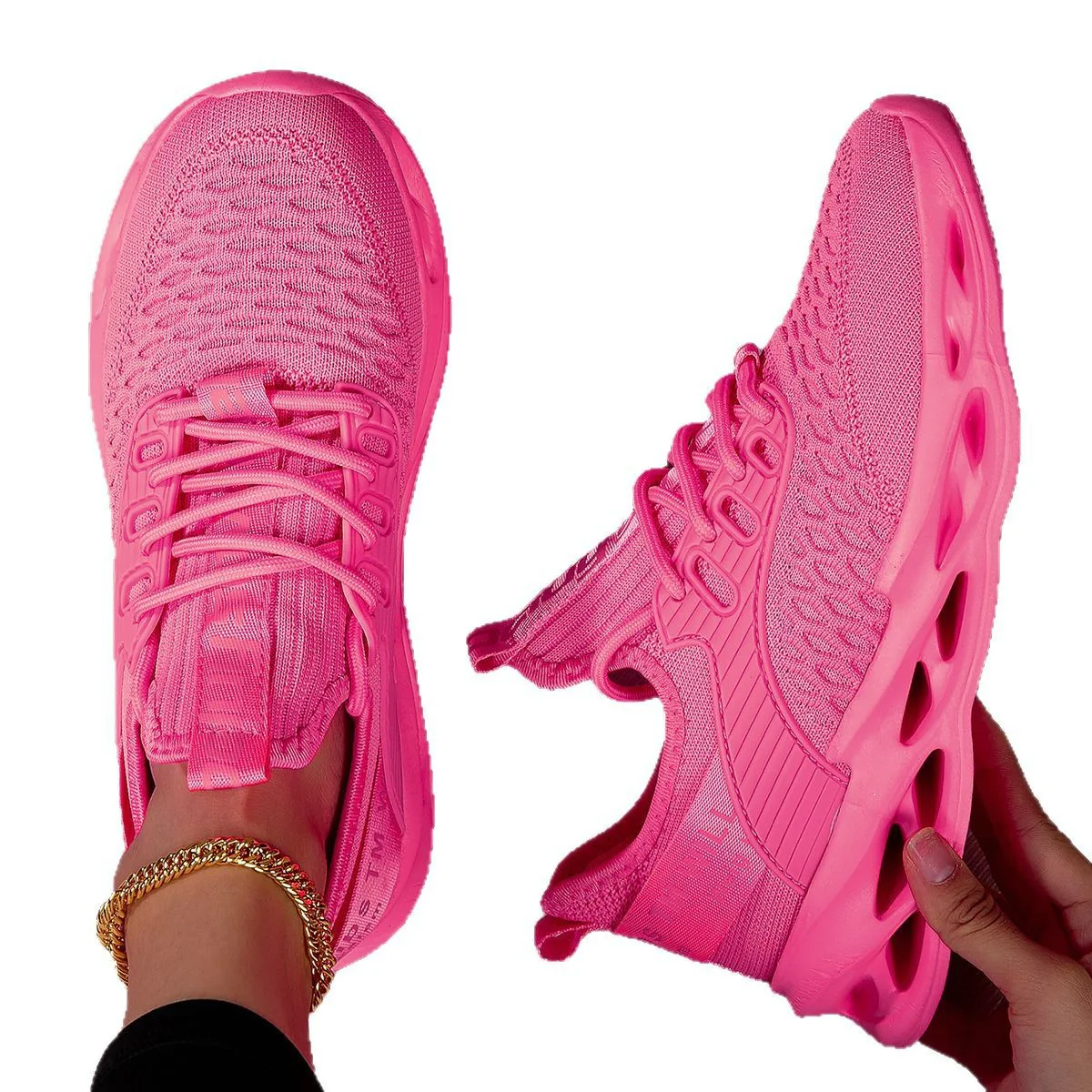 Damen Atmungsaktive Laufschuhe mit elastischem Obermaterial und griffiger Sohle Heidi Mode - Image 4