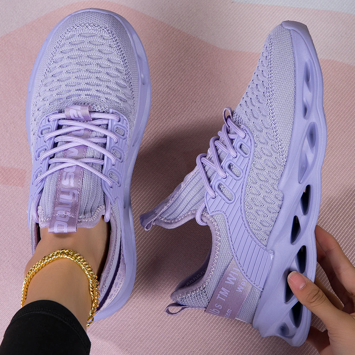 Damen Atmungsaktive Laufschuhe mit elastischem Obermaterial und griffiger Sohle Heidi Mode - Image 6
