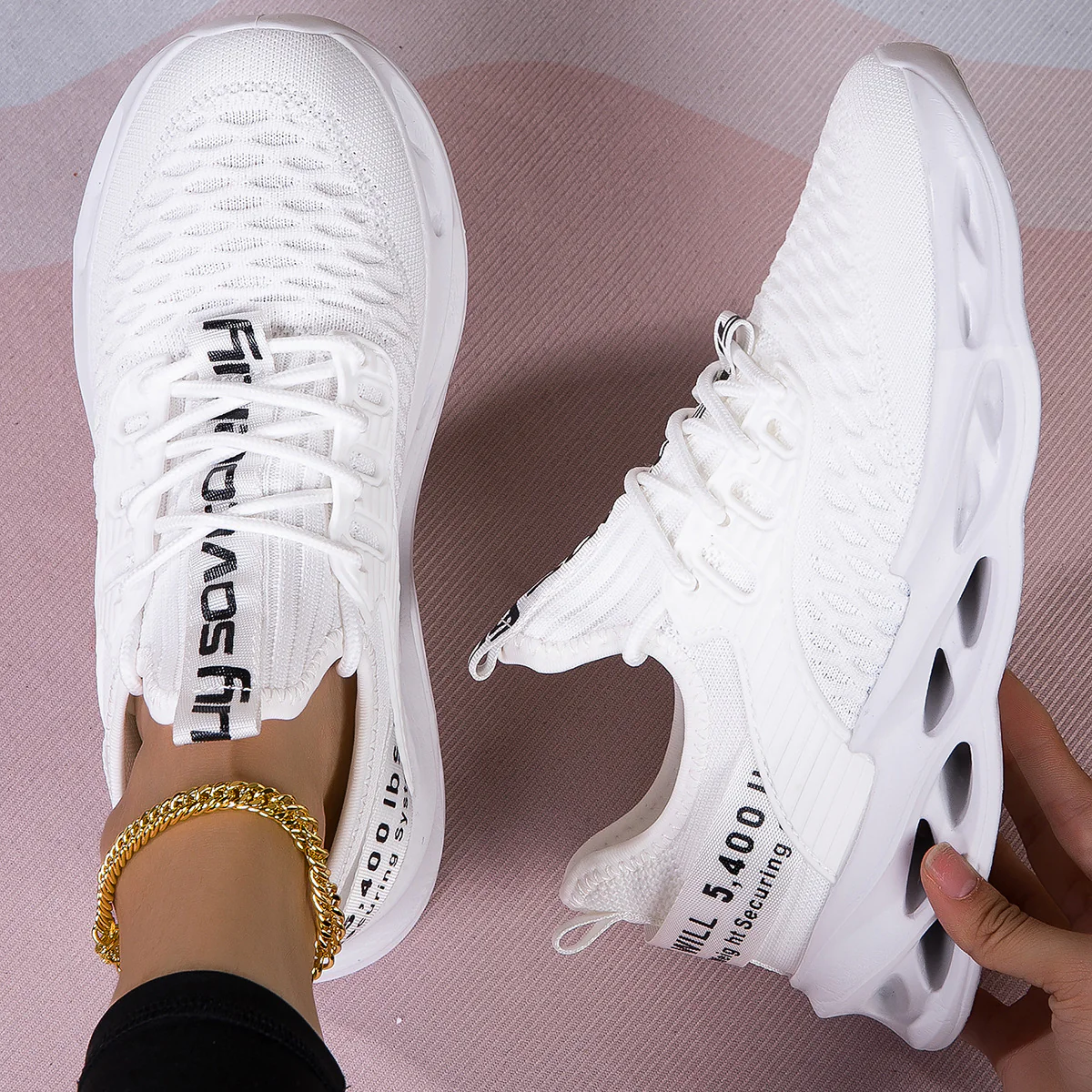 Damen Atmungsaktive Laufschuhe mit elastischem Obermaterial und griffiger Sohle Heidi Mode - Image 7