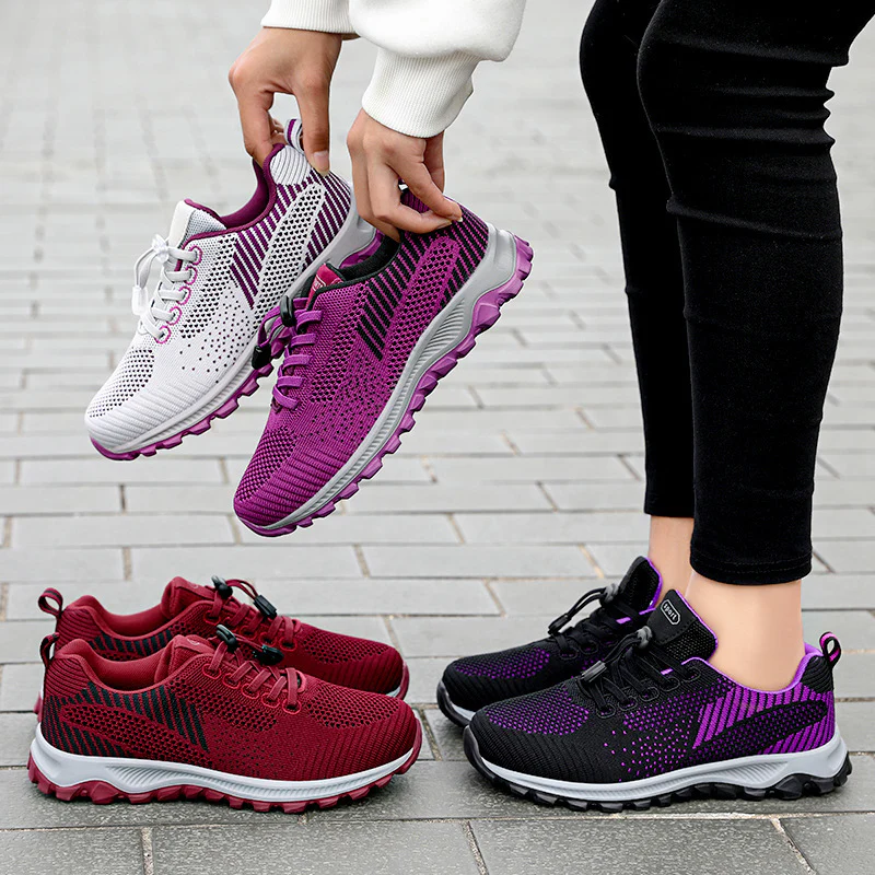 Damen Atmungsaktive Laufschuhe mit rutschfester Sohle und flexiblem Obermaterial Heidi Mode - Image 3