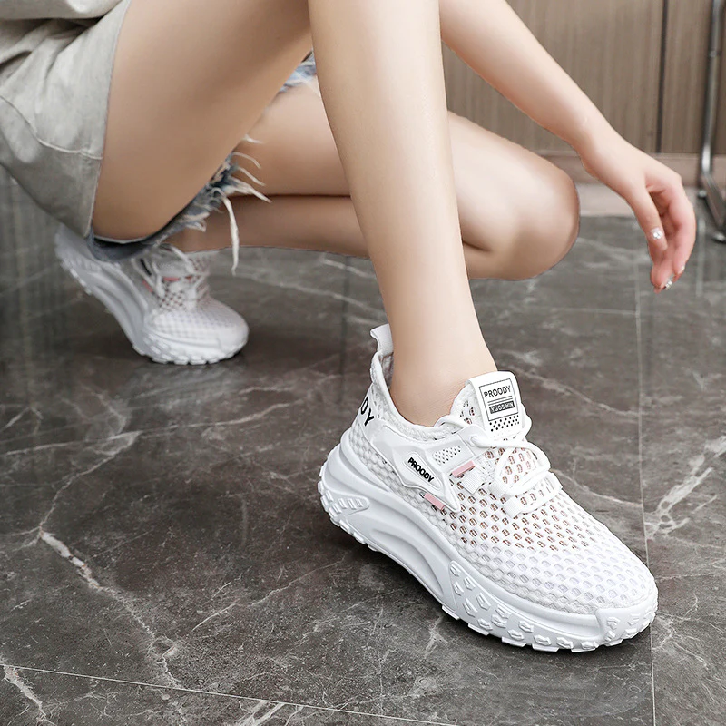 Damen Atmungsaktive Laufschuhe mit stoßdämpfender Sohle und flexiblem Obermaterial Heidi Mode - Image 4