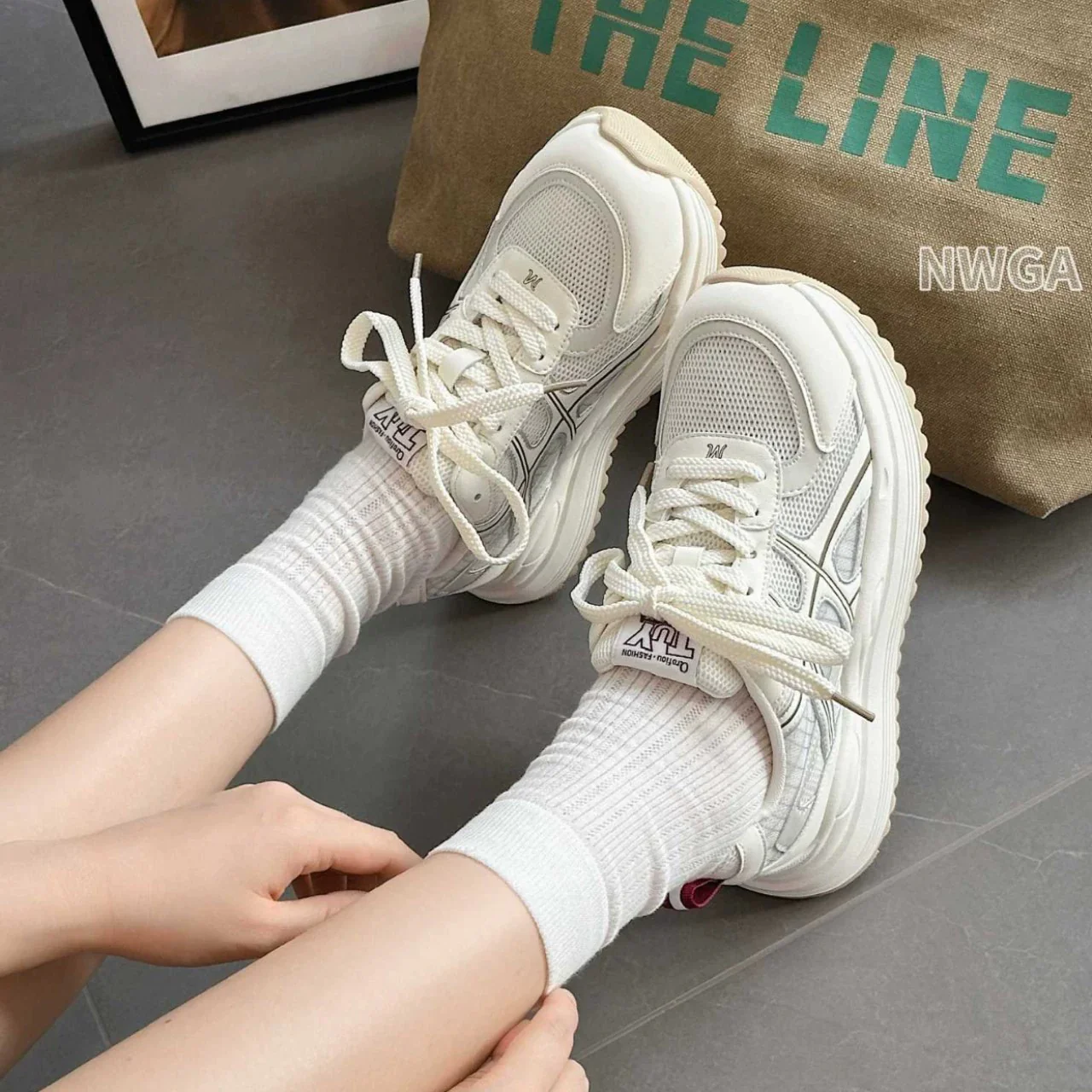 Damen Atmungsaktive Mesh-Sneaker mit Dämpfung Heidi Mode - Image 2