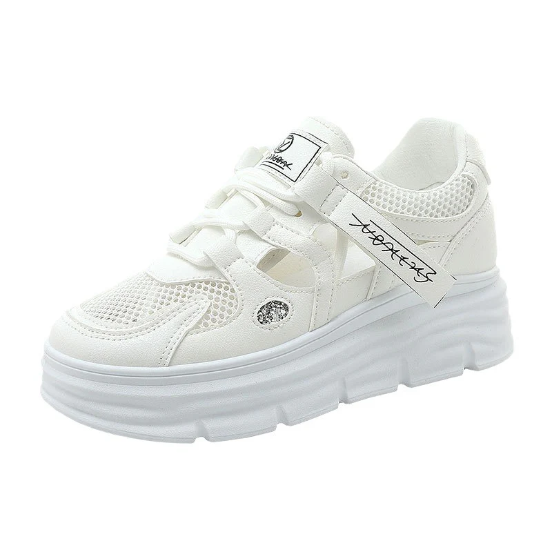 Damen atmungsaktive Plateau Sneakers mit ergonomischem Design und robustem Obermaterial Heidi Mode - Image 5