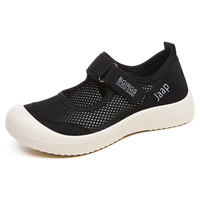 Damen Atmungsaktive Sandalen mit verstellbarem Klettverschluss und elastischem Obermaterial Heidi Mode - Image 5