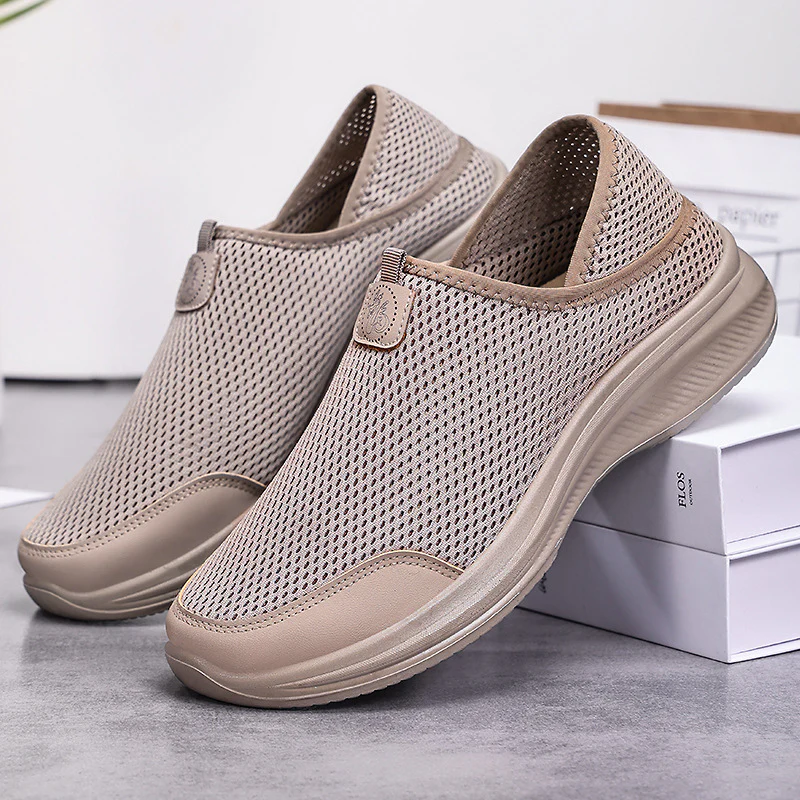 Damen Atmungsaktive Slip-On Freizeitschuhe mit elastischem Mesh-Obermaterial Heidi Mode - Image 2