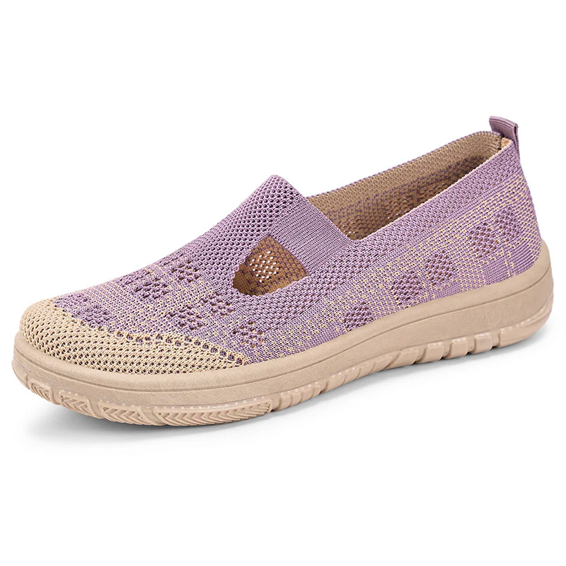 Damen Atmungsaktive Slip-On Freizeitschuhe mit elastischem Obermaterial Heidi Mode - Image 5