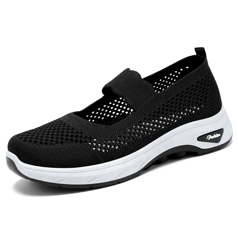 Damen Atmungsaktive Slip-On Freizeitschuhe mit elastischem Riemen Heidi Mode - Image 6