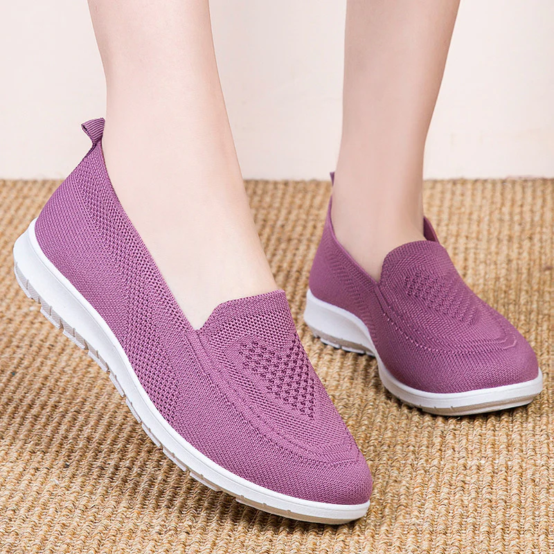 Damen Atmungsaktive Slip-On Freizeitschuhe mit flexiblem Mesh-Obermaterial Heidi Mode - Image 2