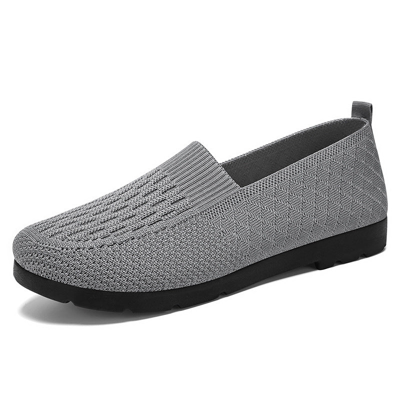 Damen Atmungsaktive Slip-On Freizeitschuhe mit flexiblem Strickdesign Heidi Mode - Image 7