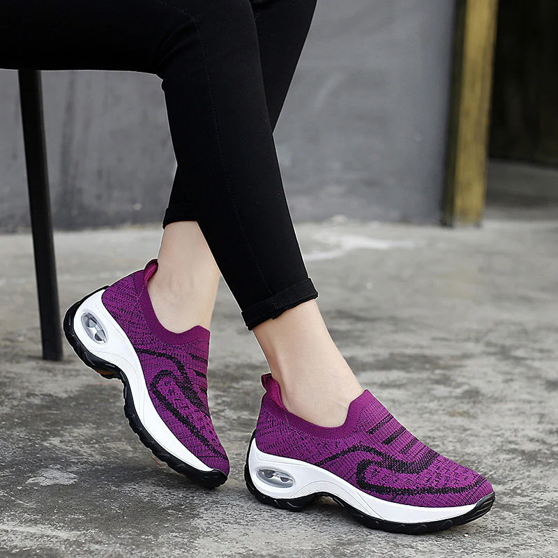 Damen Atmungsaktive Slip-On Laufschuhe mit Luftpolstertechnologie Heidi Mode - Image 6