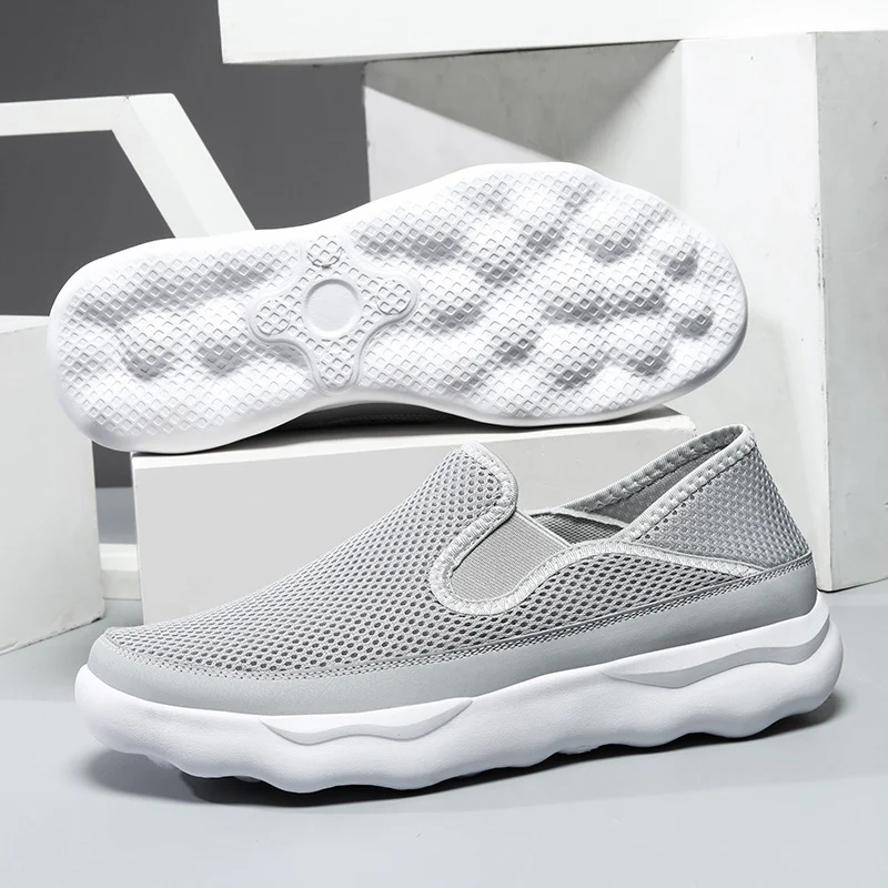 Damen Atmungsaktive Slip-On Sneakers aus Mesh mit flexiblem Dämpfungsbereich Heidi Mode - Image 2