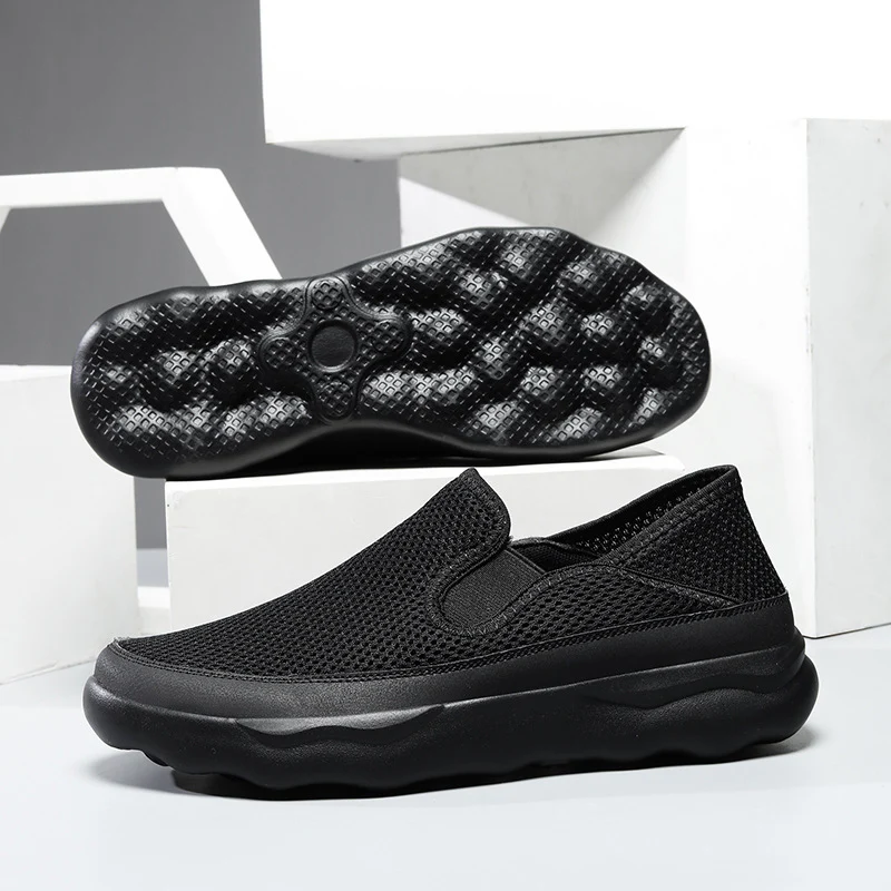 Damen Atmungsaktive Slip-On Sneakers aus Mesh mit flexiblem Dämpfungsbereich Heidi Mode - Image 3