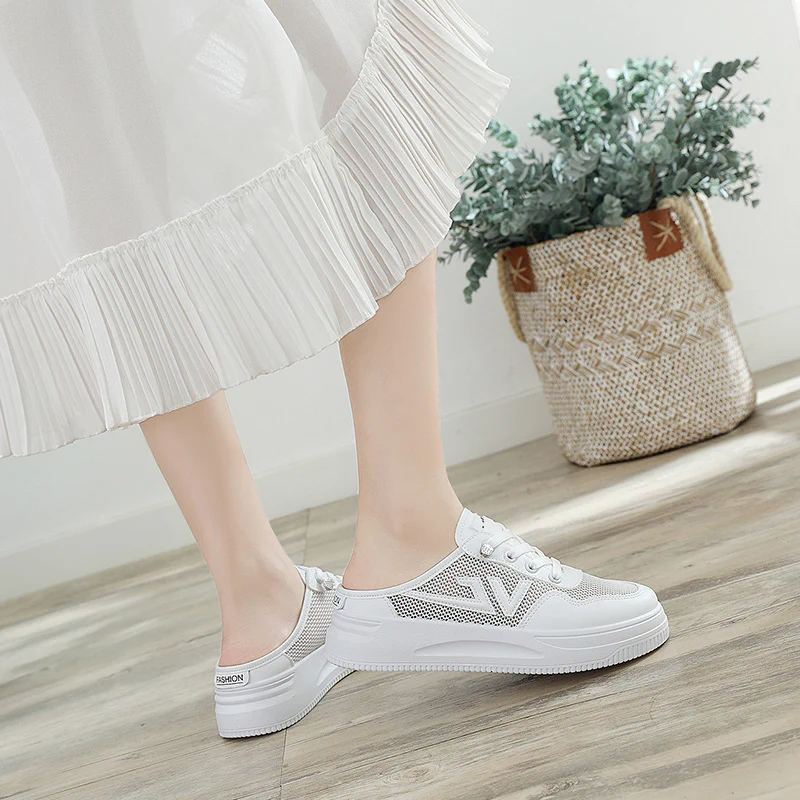 Damen atmungsaktive Slip-On Sneakers mit bequemer Dämpfung Heidi Mode - Image 3