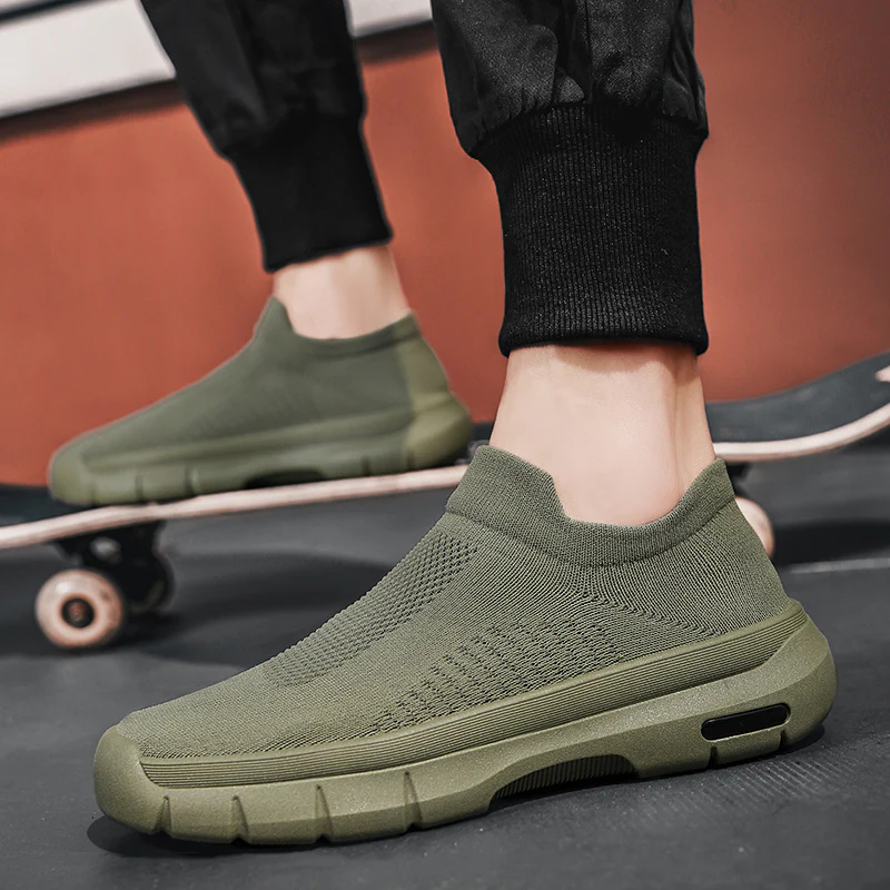 Damen Atmungsaktive Slip-On Sneakers mit elastischem Obermaterial Heidi Mode - Image 4