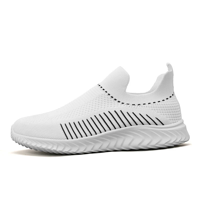 Damen Atmungsaktive Slip-On Sneakers mit elastischem Obermaterial und flexiblem Knöchelschutz Heidi Mode - Image 5