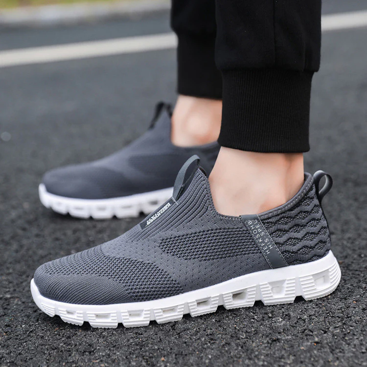 Damen Atmungsaktive Slip-On Sneakers mit elastischem Strickoberteil und rutschfester Sohle Heidi Mode - Image 3