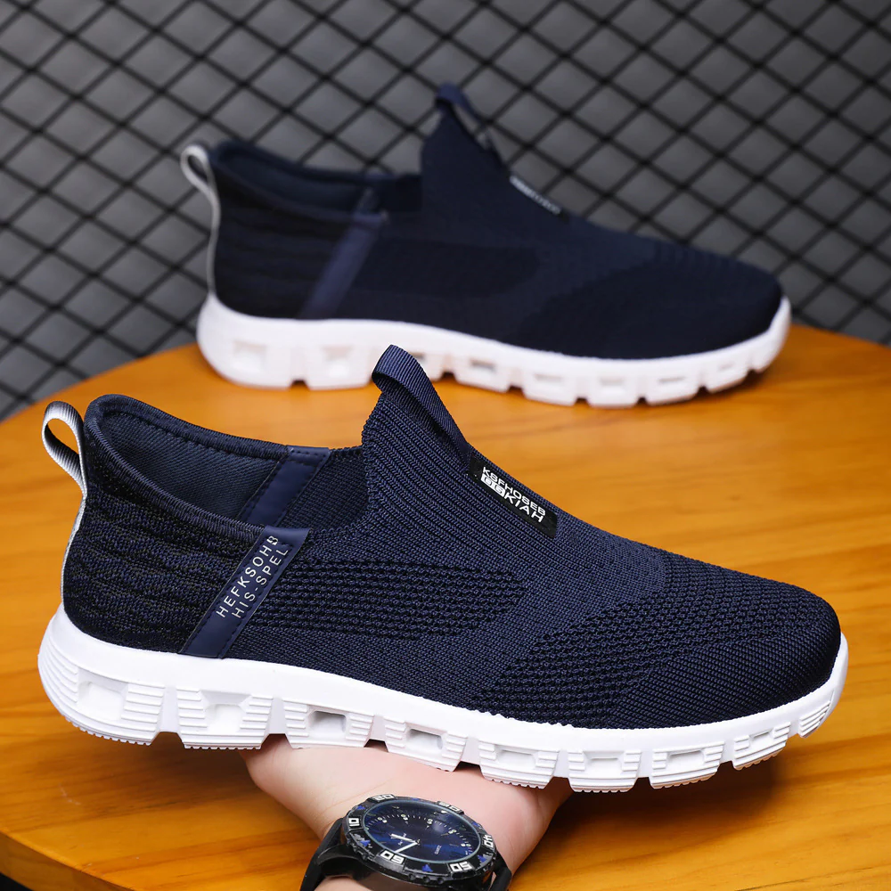 Damen Atmungsaktive Slip-On Sneakers mit elastischem Strickoberteil und rutschfester Sohle Heidi Mode - Image 7