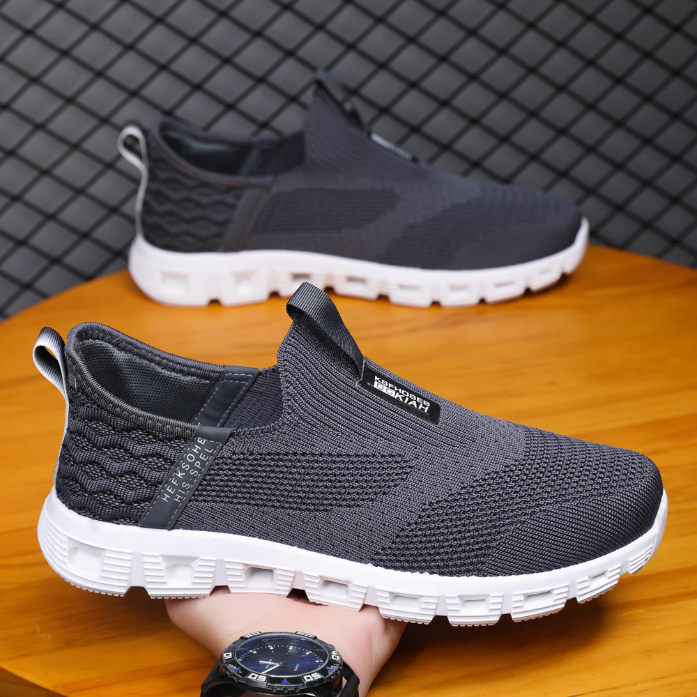 Damen Atmungsaktive Slip-On Sneakers mit elastischem Strickoberteil und rutschfester Sohle Heidi Mode - Image 8