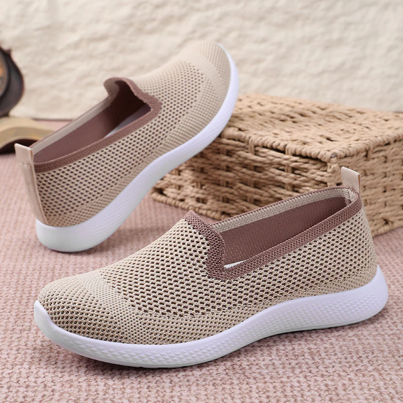 Damen Atmungsaktive Slip-On Sneakers mit flexiblem Mesh-Obermaterial Heidi Mode - Image 2