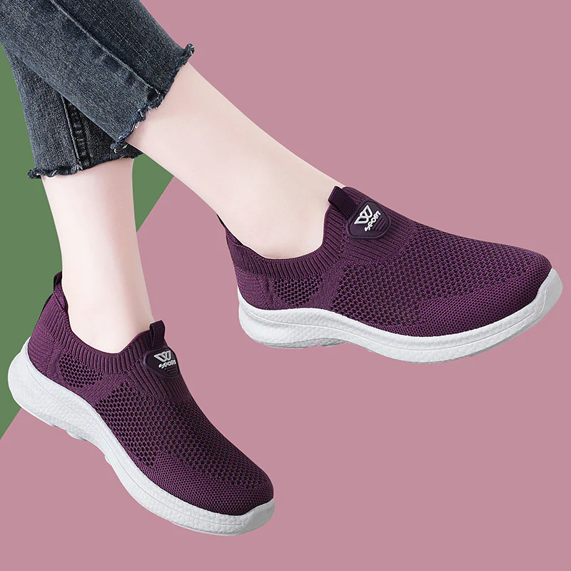 Damen Atmungsaktive Slip-On Sneakers mit flexiblem Obermaterial Heidi Mode - Image 2