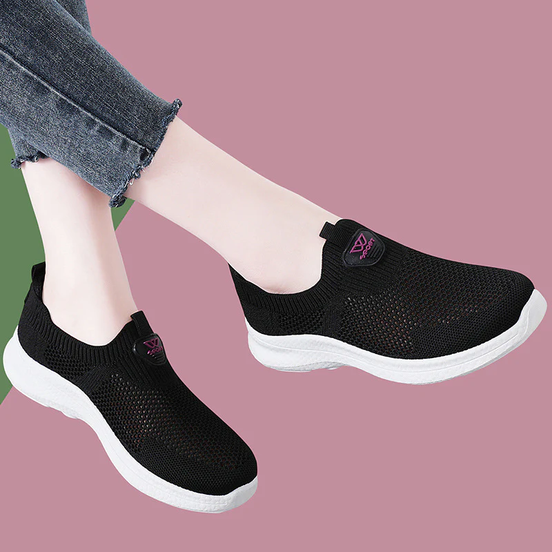 Damen Atmungsaktive Slip-On Sneakers mit flexiblem Obermaterial Heidi Mode - Image 3