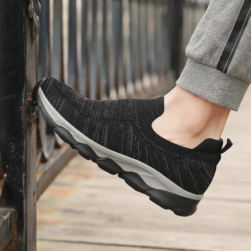 Damen Atmungsaktive Slip-On Sneakers mit flexiblem Sohlenaufbau Heidi Mode - Image 3
