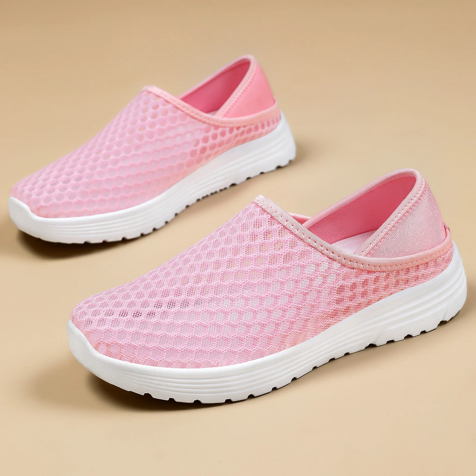Damen Atmungsaktive Slip-On Sportschuhe mit flexiblem Mesh-Obermaterial Heidi Mode - Image 3