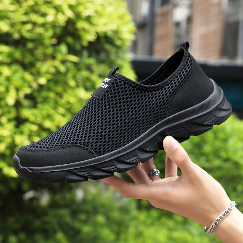 Damen Atmungsaktive Slip-On Sportschuhe mit flexiblem Sohlenaufbau Heidi Mode - Image 4