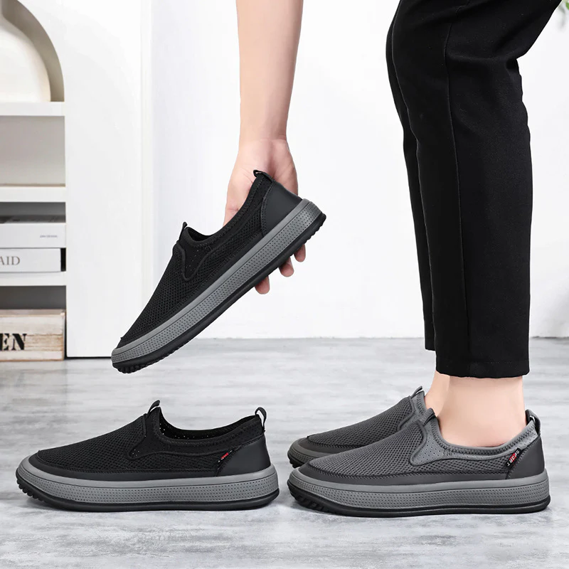 Damen Atmungsaktive Slip-On Sportschuhe mit gepolsterter Sohle Heidi Mode - Image 3